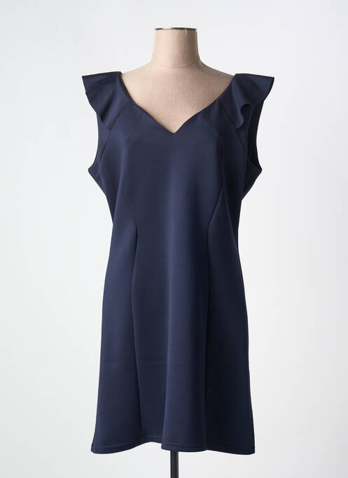 Robe courte manches courtes manches courtes bleu JUS D'ORANGE femme