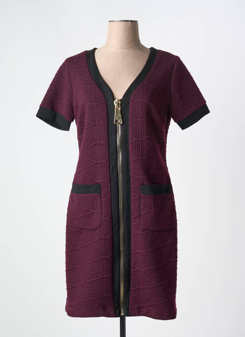 Robe courte violet NANA BELLE pour femme