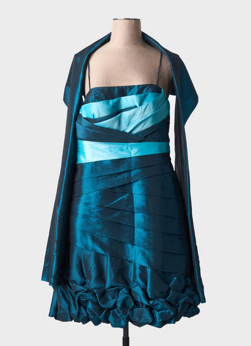 Robe mi-longue bleu CREATIF PARIS pour femme