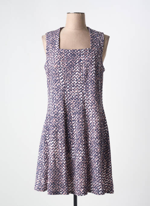 Robe mi-longue bleu ROMEO POUR JULIETTE pour femme