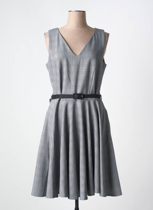 Robe mi-longue gris HIPPOCAMPE pour femme