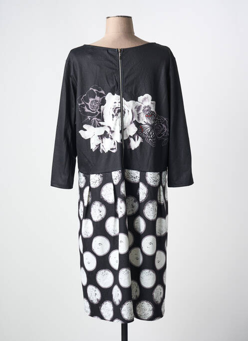 Robe mi-longue noir 101 IDEES pour femme