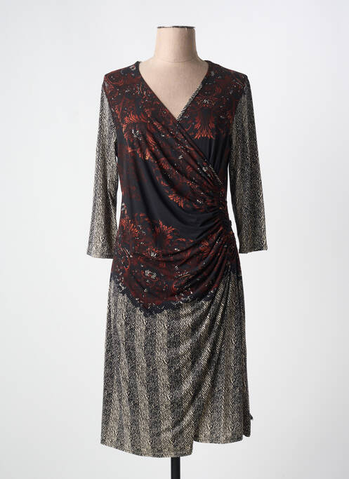 Robe mi-longue noir ROMEO POUR JULIETTE pour femme