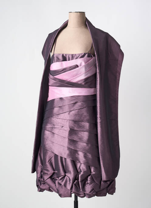 Robe mi-longue violet CREATIF PARIS pour femme