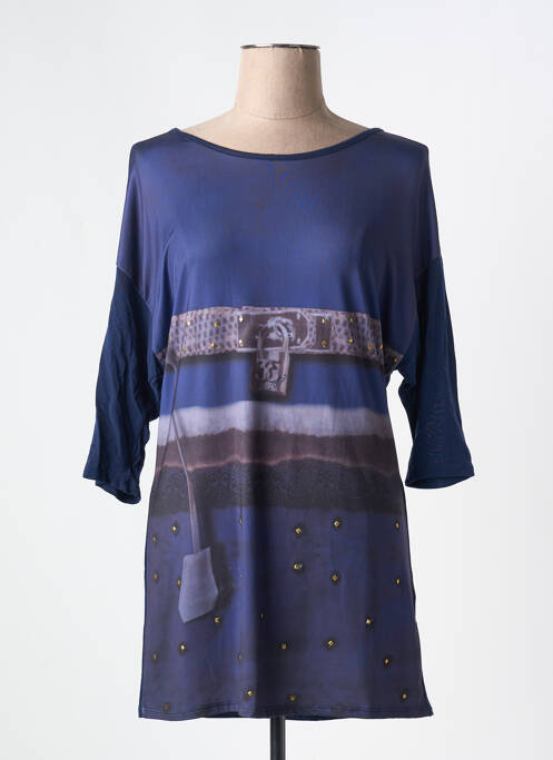 Tunique manches longues bleu ALAIN MURATI pour femme