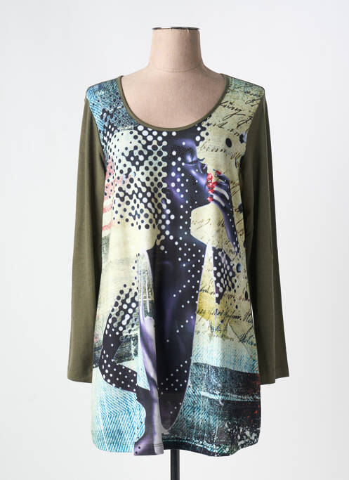 Tunique manches longues vert ALAIN MURATI pour femme