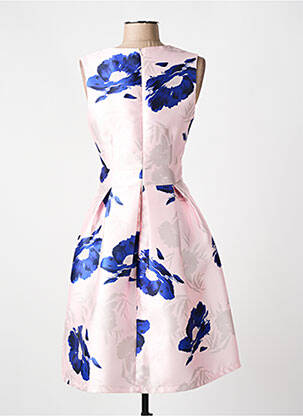 Robe mi-longue imprimé fleurs sans manche rose F & P femme