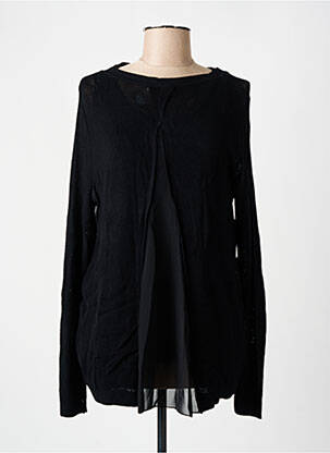 Pull coupe droite manches longues noir ALAIN MURATI femme