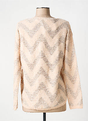 Pull coupe cintrée manches longues rose KY CREATION femme