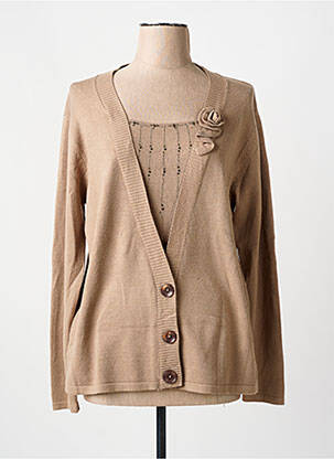 Pull marron COOKIE SEVEN pour femme