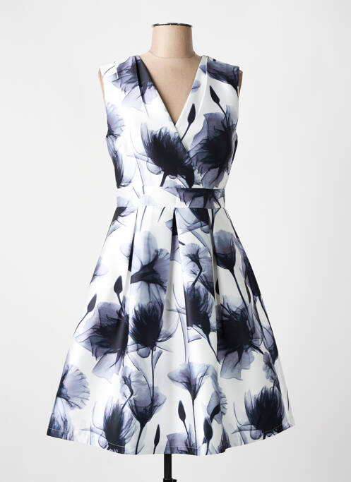 Robe mi-longue blanc F & P pour femme