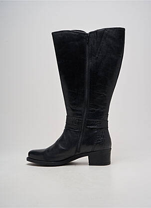 Bottes matière lisse talon de 4 à 6cm noir ARIMA femme