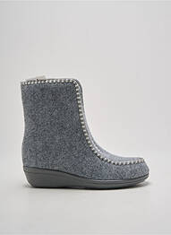 Chaussons/pantoufles bout rond talon plat jusqu'à 3cm gris WAPITI femme