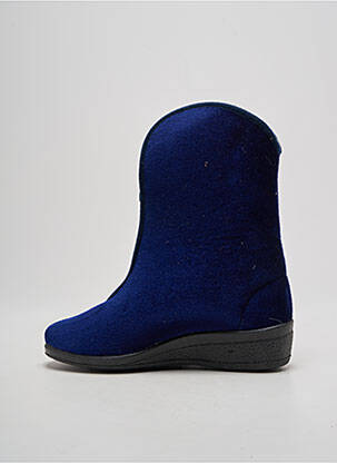 Chaussons/pantoufles bout rond talon plat jusqu'à 3cm bleu WAPITI femme