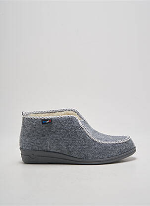 Chaussons/pantoufles bout rond talon plat jusqu'à 3cm gris WAPITI femme