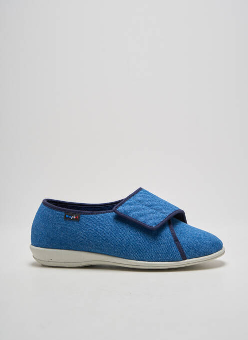 Chaussons/Pantoufles bleu WAPITI pour femme