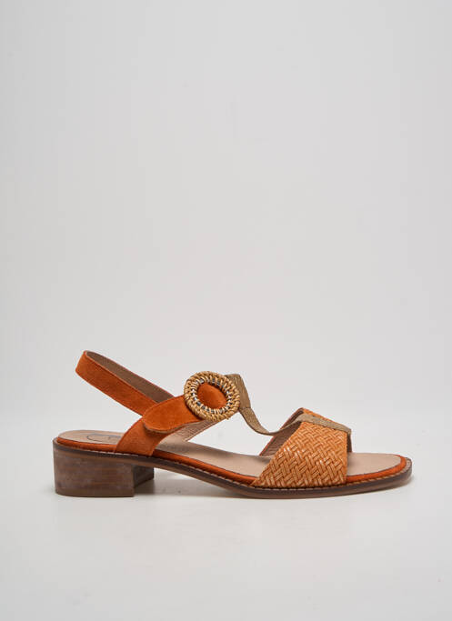 Sandales/Nu pieds orange GEO-REINO pour femme