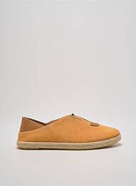 Espadrilles bout rond talon plat jusqu'à 3cm orange MEDITERRANEA femme