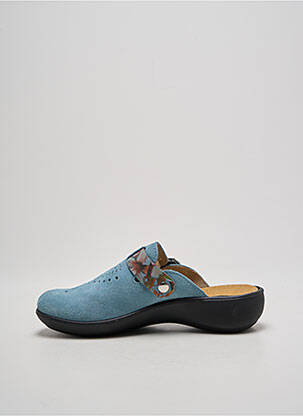 Mules/sabots nubuck talon de 4 à 6cm bleu WESTLAND femme