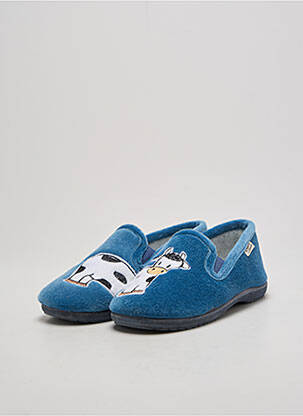 Chaussons/pantoufles bout rond bout rond bleu LA MAISON DE L'ESPADRILLE garcon