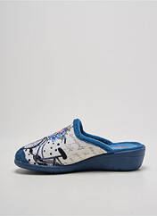 Chaussons/Pantoufles bleu CM CONFORT pour femme seconde vue