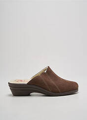 Chaussons/Pantoufles marron LA MAISON DE L'ESPADRILLE pour femme seconde vue