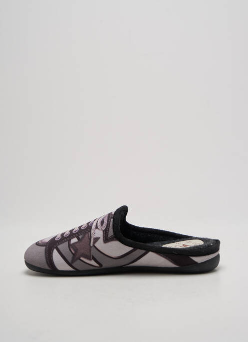 Chaussons/Pantoufles gris LA MAISON DE L'ESPADRILLE pour femme