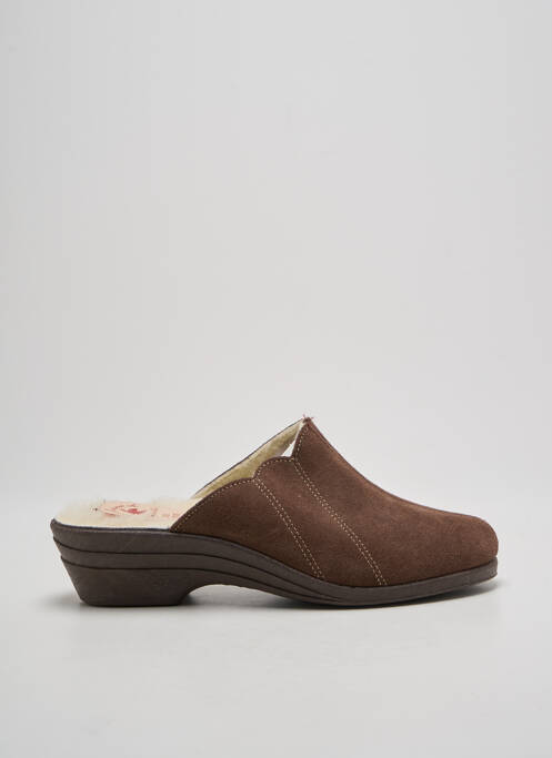Chaussons/Pantoufles marron LA MAISON DE L'ESPADRILLE pour femme