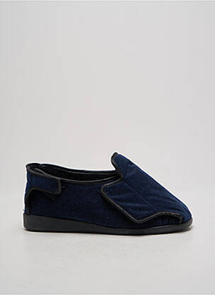 Chaussons/pantoufles fermeture scratch bout rond bleu WAPITI unisexe