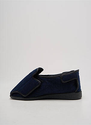 Chaussons/pantoufles fermeture scratch bout rond bleu WAPITI unisexe
