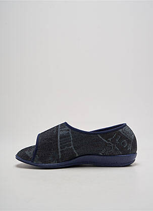 Chaussons/pantoufles fermeture scratch bout rond bleu WAPITI unisexe