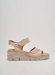 Sandales/nu pieds talon compensé talon de 4 à 6cm rose ON FOOT femme