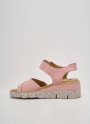Sandales/nu pieds talon compensé talon de 4 à 6cm rose ON FOOT femme