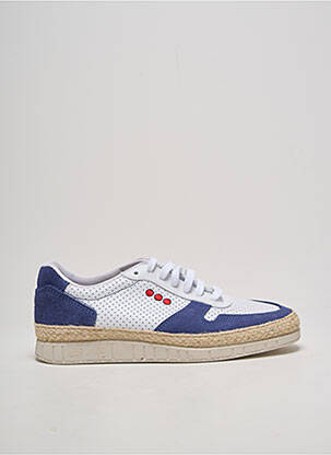 Baskets nubuck bout rond bleu POTOMAC homme