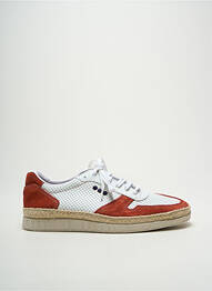 Baskets nubuck bout rond orange POTOMAC homme