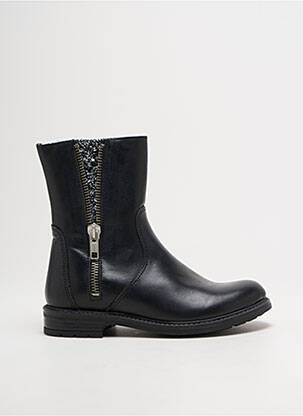 Bottines/boots tissage tissage pailleté talon bas noir BELLAMY fille