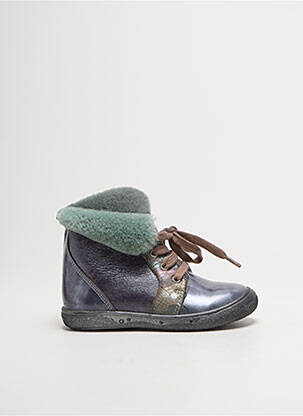 Bottines/boots fourrée bout rond argent BELLAMY fille