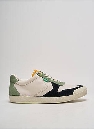 Baskets bout rond bout rond vert KICKERS homme