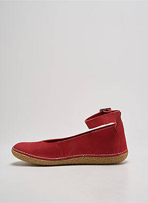 Ballerines bout rond talon plat jusqu'à 3cm rouge KICKERS femme