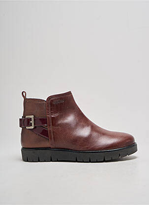 Bottines/boots matière lisse bout rond violet KICKERS fille