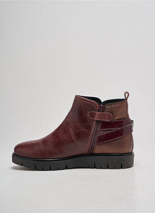 Bottines/boots matière lisse bout rond violet KICKERS fille