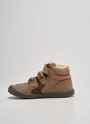 Baskets bout rond bout rond marron KICKERS garçon