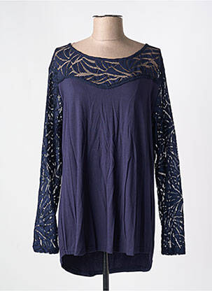 T-shirt manches longues manches longues bleu NANA BELLE femme