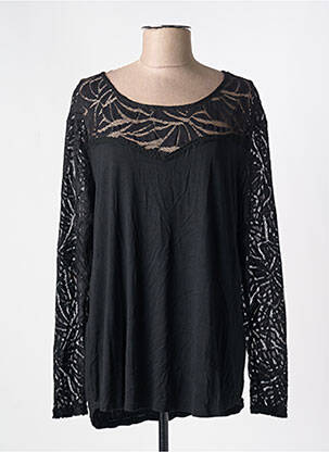 T-shirt manches longues manches longues noir NANA BELLE femme