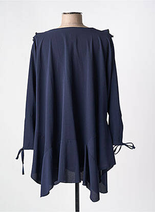 Blouse manches longues manches longues bleu LILI LA TIGRESSE femme