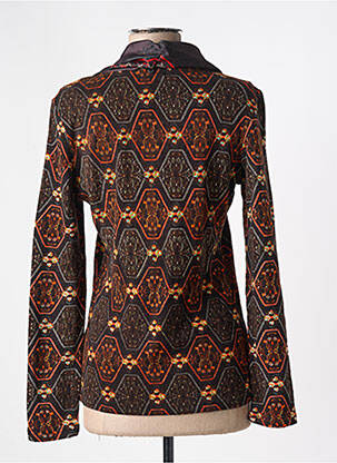 Pull coupe cintrée manches longues noir 101 IDEES femme