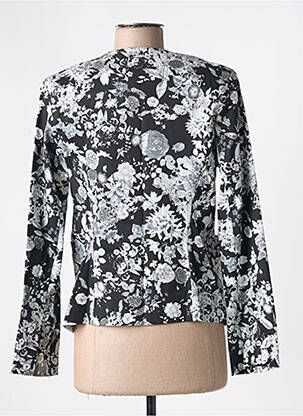 Veste casual col rond noir PARISIENNE femme