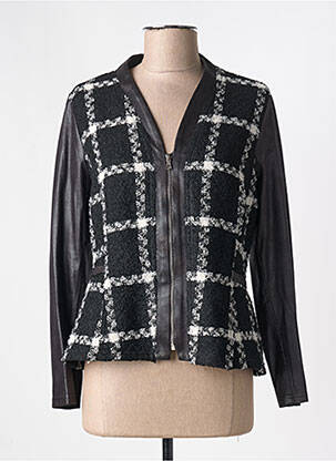 Veste casual coupe cintrée noir ROMEO POUR JULIETTE femme