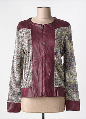 Veste casual col rond violet ROMEO POUR JULIETTE femme