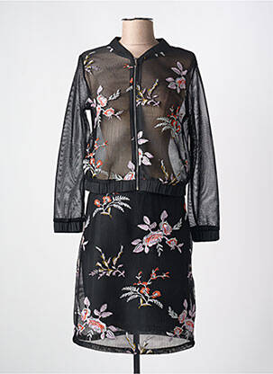 Ensemble jupe type de haut veste noir JUS D'ORANGE femme